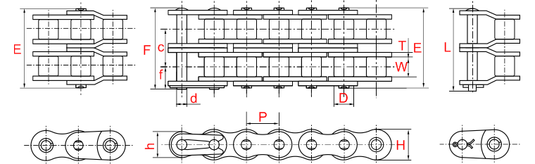 Схема: Цепь DID 08B-2